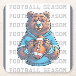 Dessous De Verre Carré Ballon de football américain personnalisé