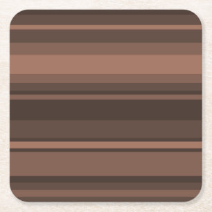 Dessous De Verre Carré Bandes de chocolat