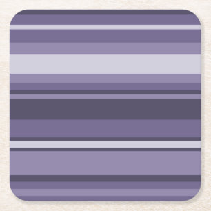 Dessous De Verre Carré Bandes de cuir violet