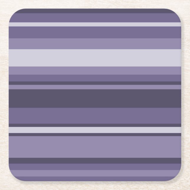 Dessous De Verre Carré Bandes de cuir violet (Devant)