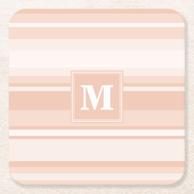 Dessous De Verre Carré Bandes de pêche monogramme (Devant)