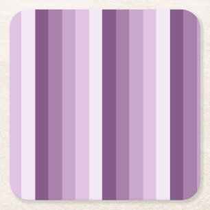 Dessous De Verre Carré Bandes d'ombre prune violette