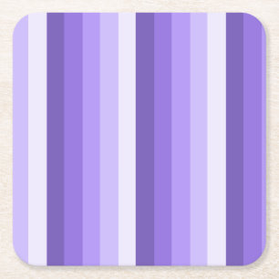 Dessous De Verre Carré Bandes d'ombre violette