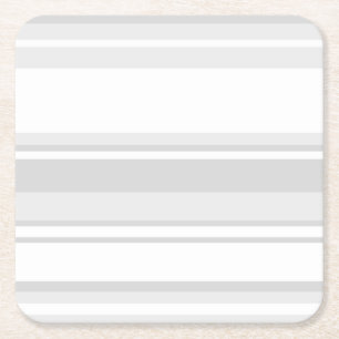 Dessous De Verre Carré Bandes gris clair