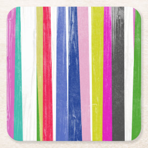 Dessous De Verre Carré Bandes verticales