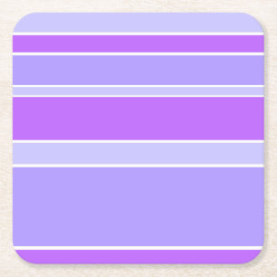 Dessous De Verre Carré Bandes violettes