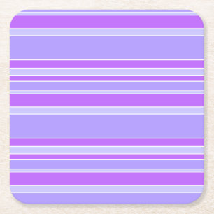 Dessous De Verre Carré Bandes violettes