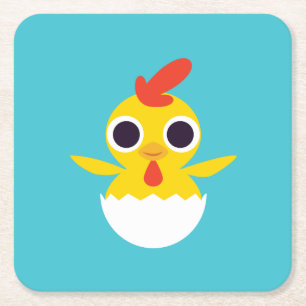 Dessous De Verre Carré Bandit le poussin