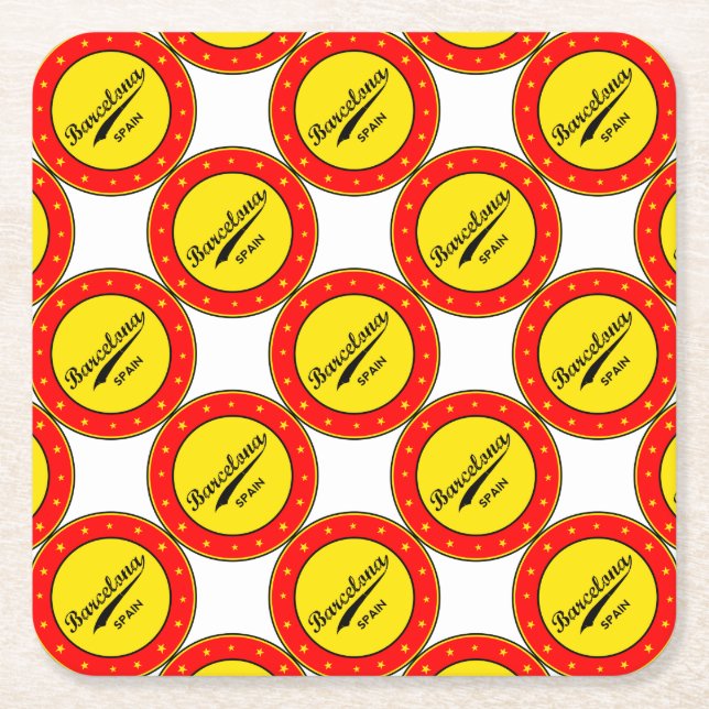 Dessous De Verre Carré Barcelone (Devant)