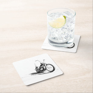 Dessous De Verre Carré Barres de boisson en papier