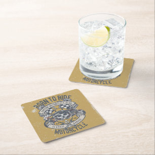 Dessous De Verre Carré Barres de boisson papier