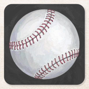 Dessous De Verre Carré Baseball
