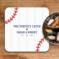 Baseball Softball Sport Heart Pinstripe Mariage