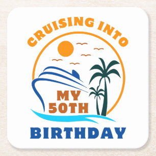 Dessous De Verre Carré Bateau Croisière Pour Mes 50 Ans