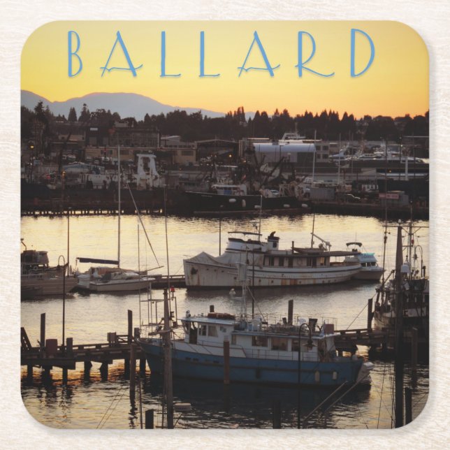 Dessous De Verre Carré Bateaux Ballard (Devant)