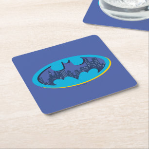Dessous De Verre Carré Batman   Symbole de la ville d'Arkham