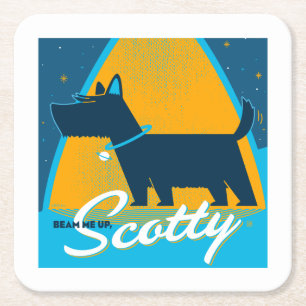 Dessous De Verre Carré Beam Me Up Scotty