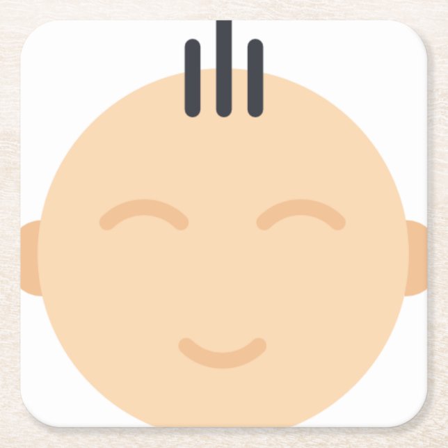 Dessous De Verre Carré bébé (Devant)