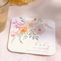 Bébé en Fleur Rose Pâle Fleurie Baby Shower Fille