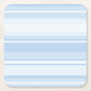Dessous De Verre Carré Bébé rayures bleues