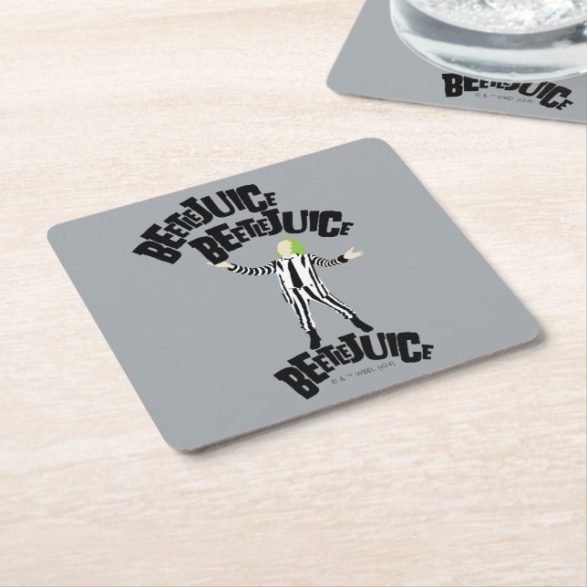 Dessous De Verre Carré Beetlejus Beetlejus Beetlejus (Incliné)