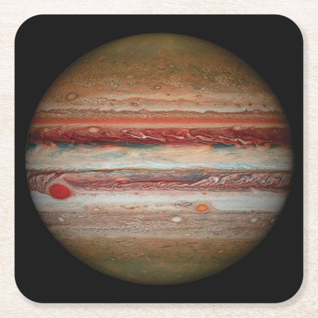 Dessous De Verre Carré Belle image de Jupiter (Devant)