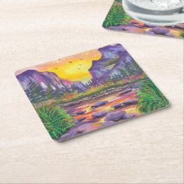 Dessous De Verre Carré Belle Nature Photo Personnalisé 