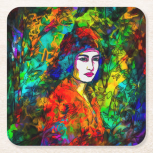 Dessous De Verre Carré Beret rouge