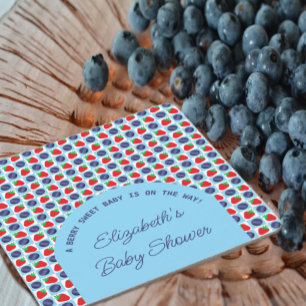 Dessous De Verre Carré Berry Sweet Baby shower