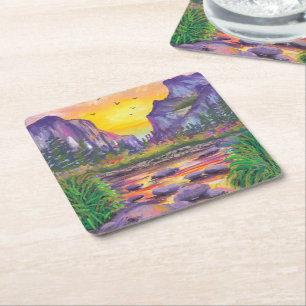 Dessous De Verre Carré Beutiful Nature Photo personnalisée