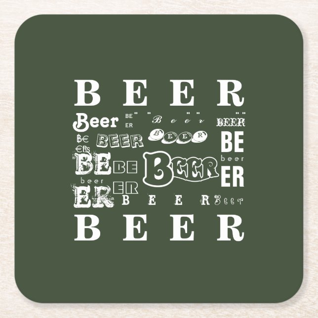 Dessous De Verre Carré Bière (Devant)