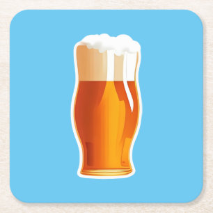 Dessous De Verre Carré Bière