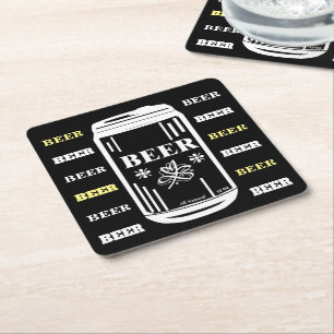 Dessous De Verre Carré Bière