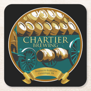 Dessous De Verre Carré Bière artisanale Chartier