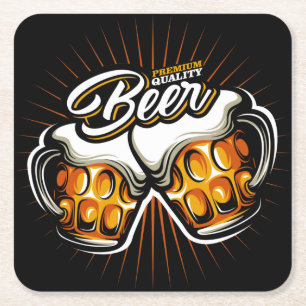 Dessous De Verre Carré Bière Premium
