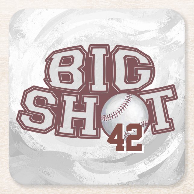 Dessous De Verre Carré Big Shot Basball (Devant)