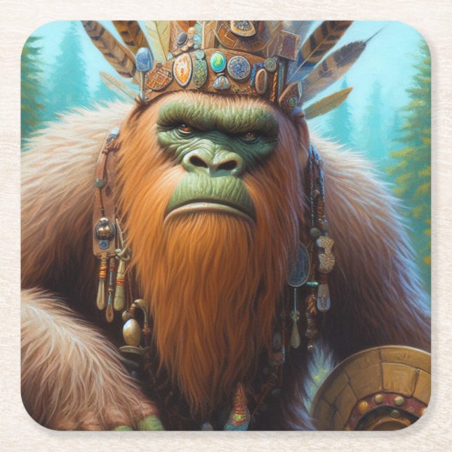 Dessous De Verre Carré Bigfoot Eco Warrior (Devant)