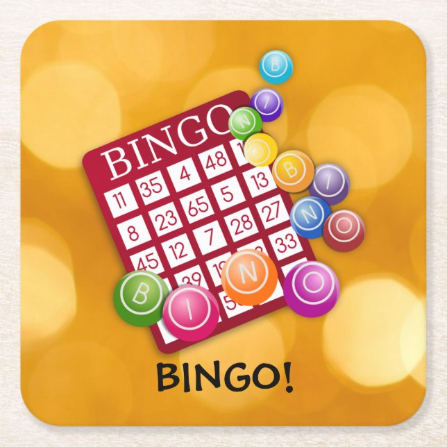 Dessous De Verre Carré Bingo ! (Devant)