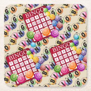 Dessous De Verre Carré Bingo Party
