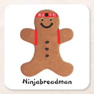 Dessous De Verre Carré Biscuit Ninjabreadman (biscuit)