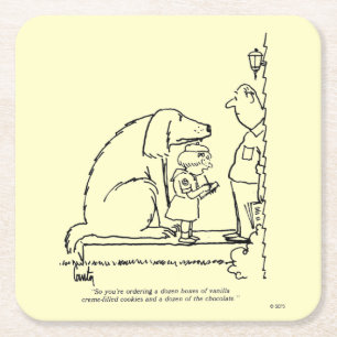 Dessous De Verre Carré Biscuits de commande