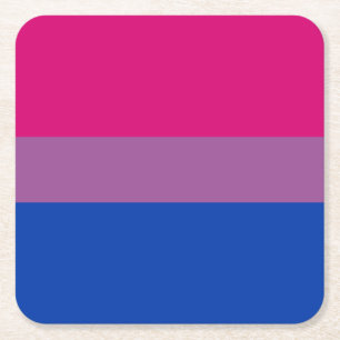 Dessous De Verre Carré Bisexual pride
