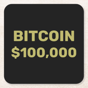 Dessous De Verre Carré Bitcoin 100000 Célébration