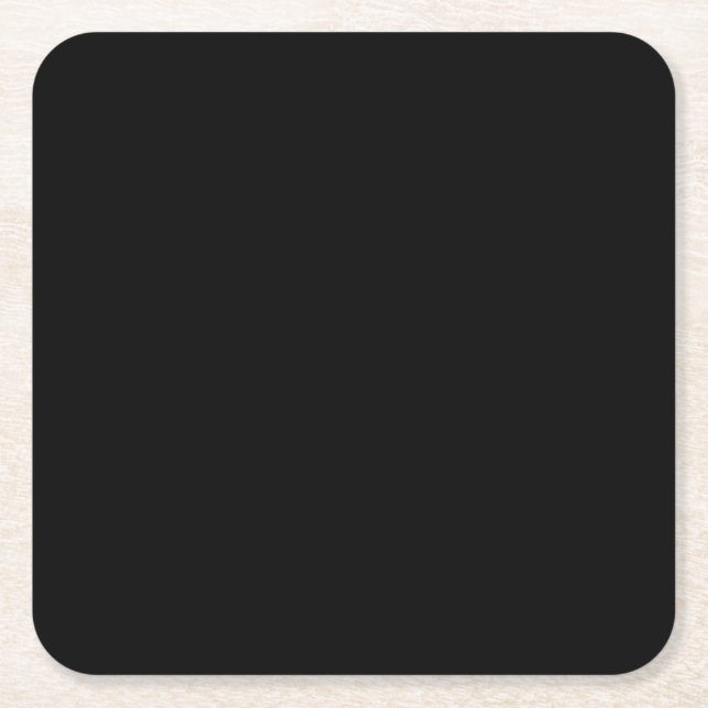 Dessous De Verre Carré Black-black, simply elegant (Devant)