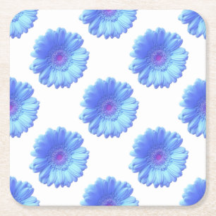 Dessous De Verre Carré Bleu marguerite