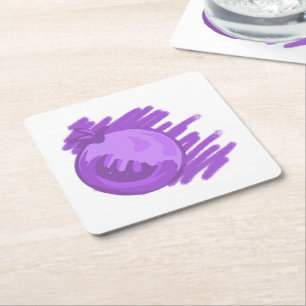 Dessous De Verre Carré Bleurres et crème ITD