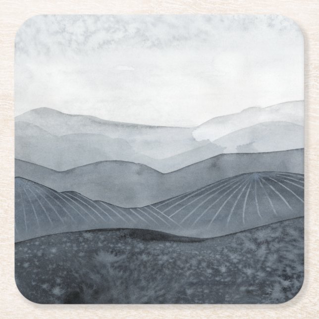 Dessous De Verre Carré Blustering Grey Valley (Devant)