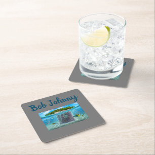 Dessous De Verre Carré Bob johnny