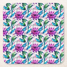 Boho aquarelle motif floral
