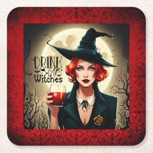 Dessous De Verre Carré Boire des sorcières